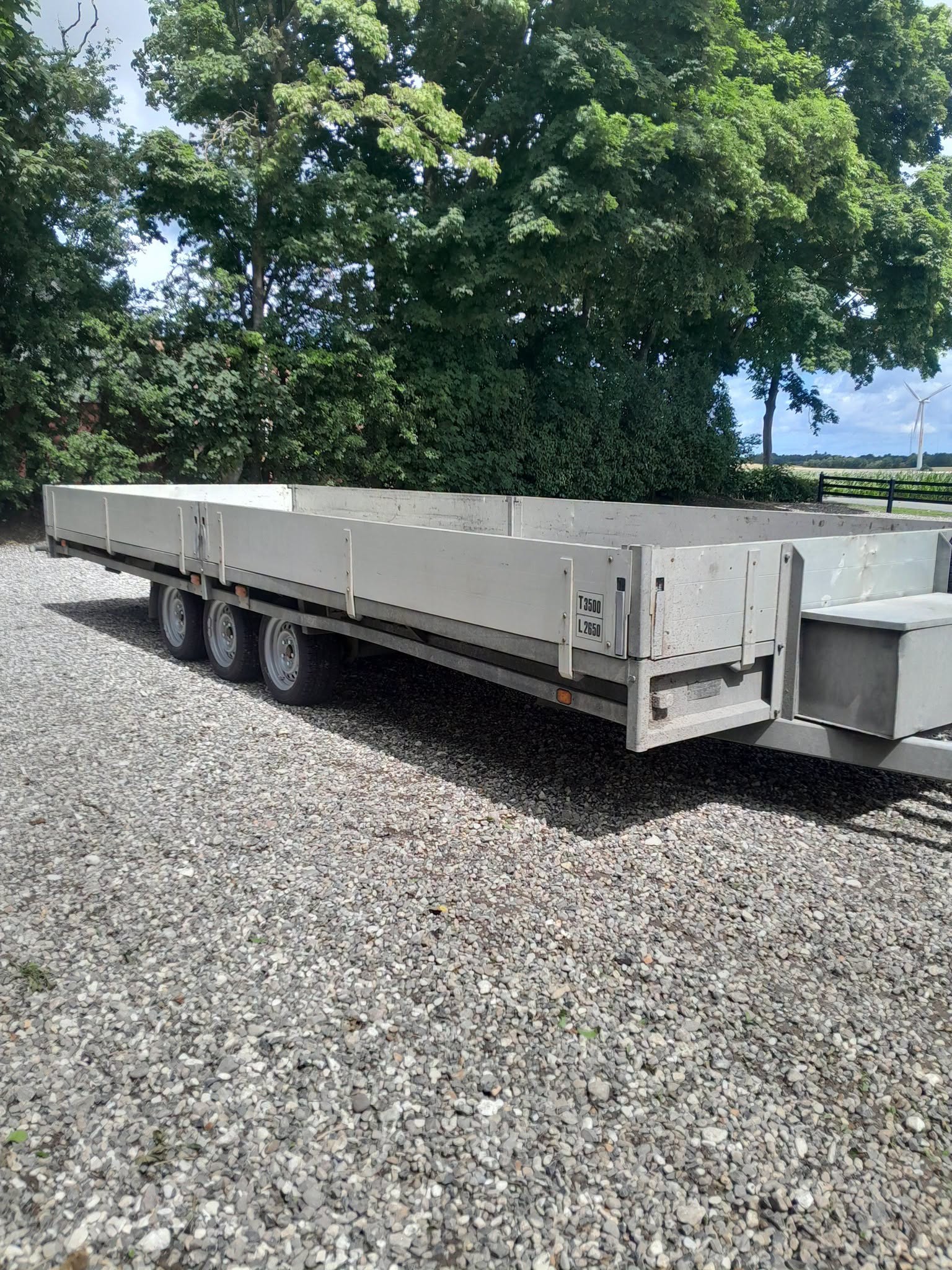 6 meter maskintrailer